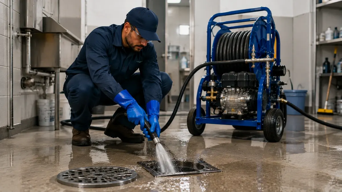 Floor Drain Hydro Jet Cleaning in Pleasant Hill