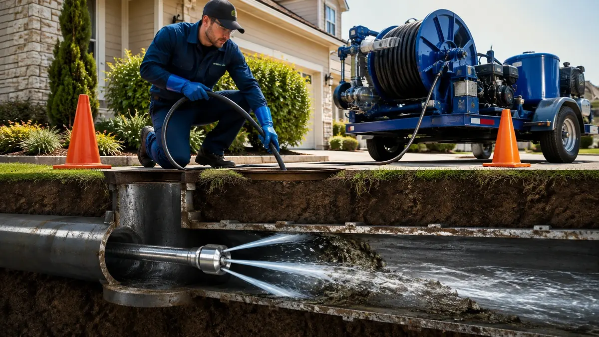 Main Sewer Line Hydro Jet Cleaning in Pleasant Hill