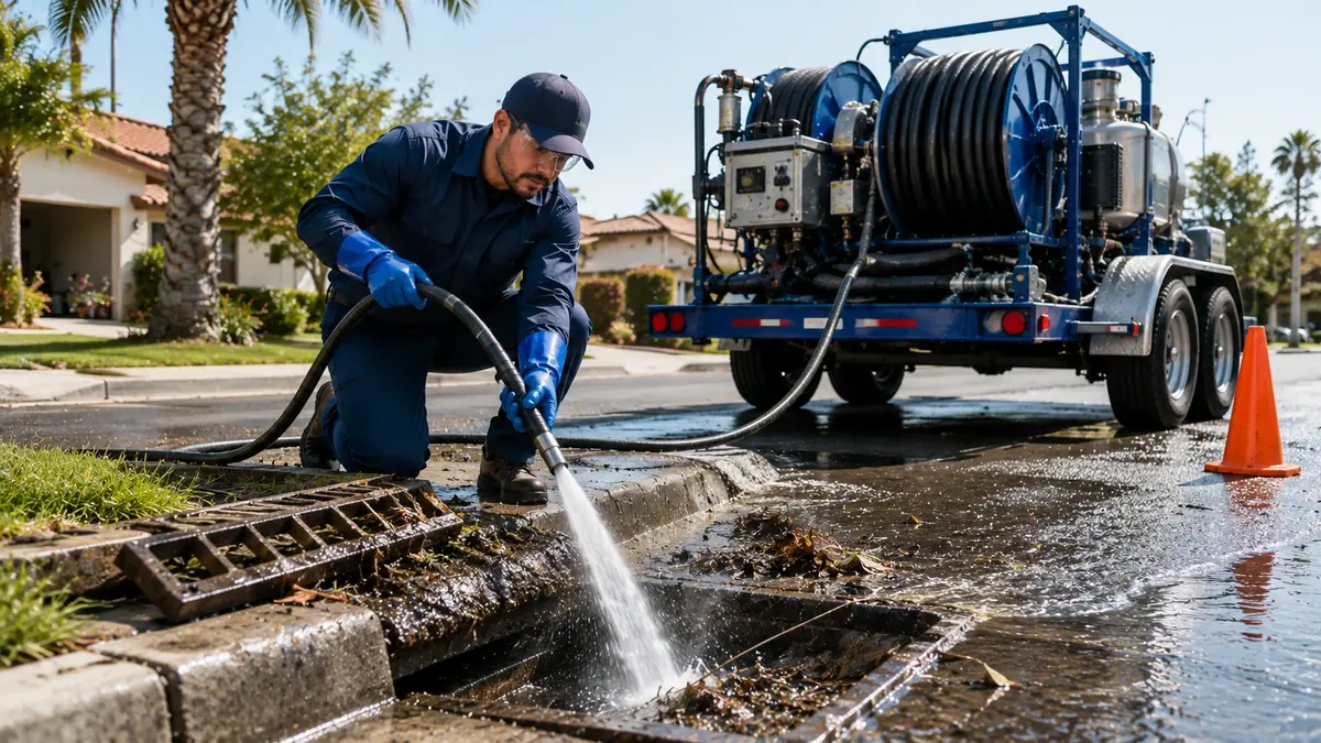 Storm Drain Hydro Jet Cleaning in Pleasant Hill